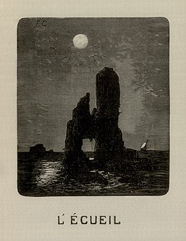 Иллюстрация к роману Труженики моря Виктора Гюго (1866).