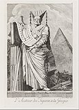 Архитектор-жрец. Из серии офортов «Маскарад в греческом стиле». 1771