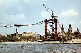 Строительство моста, 1964г.