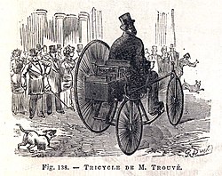 Электрический трицикл Труве, 1881