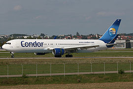 Boeing 767-300 Condor в аэропорту Штутгарта