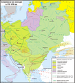 Расселение славян и их соседей на конец VIII века.