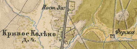 План деревни Новое Колено. 1885 год