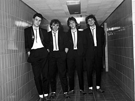Участники группы, 1988 год. Слева направо: Максим Леонидов, Николай Фоменко, Андрей Заблудовский и Алексей Мурашов