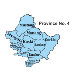 4-я провинция состоит из 11 округов