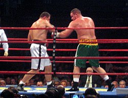 Макбрайд (справа) в бою с Анджеем Голотой