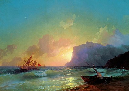 Море. Коктебель — И. К. Айвазовский. 1853