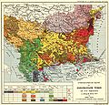 Этническая карта европейской Турции в 1877 году, австро-венгерский консул Карл Сакс