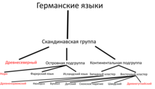 Древо скандинавской группы.