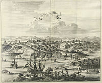 Нижний Новгород на гравюре Питера ван дера Аа (1727)