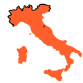Королевство Италия в 1870 году после присоединения Рима.