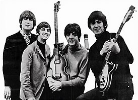 Слева направо: Джон Леннон, Ринго Старр, Пол Маккартни, Джордж Харрисон. 1965 год