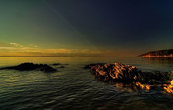 Закат на Новосибирском водохранилище