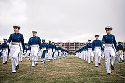 На марше первые офицеры нового рода войск (весна 2020 года)