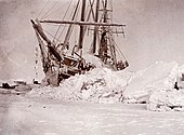 «Фрам» после сильного ледового сжатия 10 января 1895 года