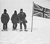 Спутники Шеклтона на 88°23' ю. ш. 9 января 1909 года