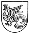 Геральдическая райская птица работы И. Я. Билибина. 1915 год[101]:таб. XIII