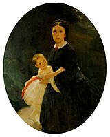 Портрет Шестовой с дочерью, 1859