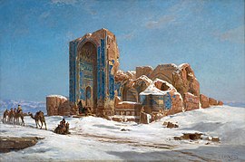 «Голубая мечеть» на картине Жюля Лорана, 1872 г.