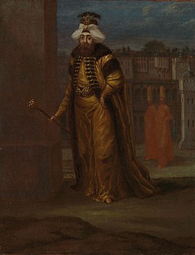 Портрет Махмуда I кисти Жана-Батиста Ванмура[nl], написанный приблизительно между 1730 и 1737 годами. Коллекция Рейксмюсеума (номер в каталоге 2398, инвентарный номер SK-A-2014)