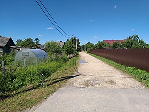 Пер. Горького. Вид от 1-й Железнодорожной ул.