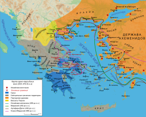 Карта греко-персидских войн