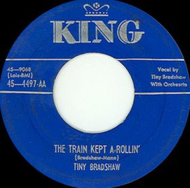 Обложка сингла Тини Брэдшоу «Train Kept A-Rollin’» ()