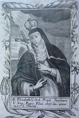 Изображение блаженной Елизаветы. 1695 год