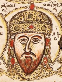 Портрет Исаака II (из кодекса 15-го века, содержащего копию «Выдержек истории» Иоанна Зонара