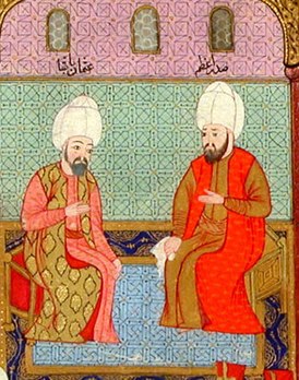 Осман-паша (слева) и Мурад III