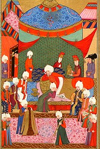 Больной Осман-паша во время похода в Иран (fol. 279)