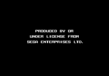 Скриншот сообщения «PRODUCED BY OR UNDER LICENSE FROM SEGA ENTERPRISES LTD.»