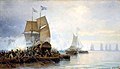 Взятие шведских кораблей в устье Невы