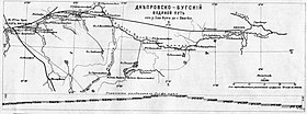 План Днепровско-Бугского водного пути. 1898 год