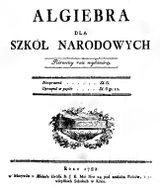 Algiebra dla szkół narodowych, (1782).