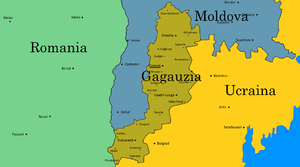 Карта Гагаузии