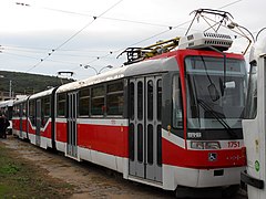 Tatra K3R-N с низкопольной секцией в Брно