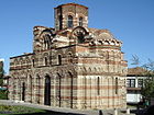Свастика на втором ярусе Церкви Христа Пантократора в городе Несебыр, Болгария