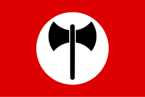 Флаг организации «Новый порядок  (англ.) (рус.» (Италия, 1956—1973)