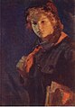Картина Н. А. Касаткина «За учёбу. Пионерка с книгами», 1925
