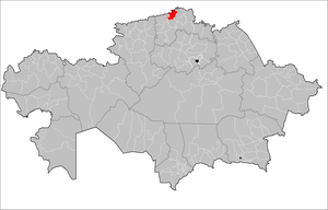 Мамлютский район на карте