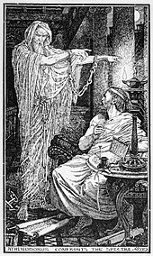 Иллюстрация «Афинодор и призрак» работы Генри Джастиса Форда, ок. 1900