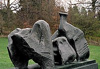 Генри Мур, Three Piece Reclining figure No.1, 1961, Йоркшир