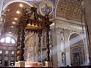 Киворий над гробницей святого апостола Петра. Архитектор Дж. Л. Бернини. 1624—1633