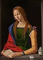 Портрет женщины в образе Марии Магдалины. Ок. 1493. Дерево, темпера. Национальная галерея Палаццо Барберини, Рим