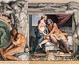 Юпитер и Юнона. Деталь росписи плафона Палаццо Фарнезе, Рим