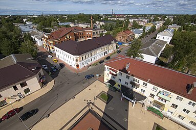 Вид на город с водонапорной башни