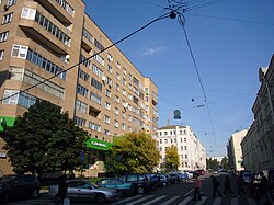 Вид переулка Александра Невского со стороны 1-й Тверской-Ямской улицы