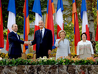 С президентом Франции Жаком Шираком, Ереван, 2006 год