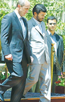 С президентом Ирана Махмуд Ахмадинежадом, 2006 год